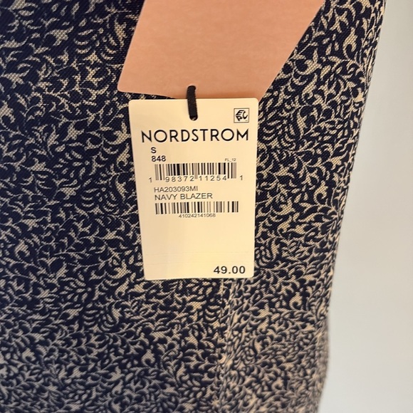 Halogen Women's Sleeveless Top / shell cowl neck mesh overlay stretchy navy wht - Picture 3 of 11